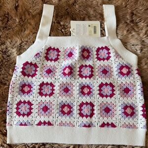 Sezane Ayumi Jumper Ecru / Multicoloured - Size L